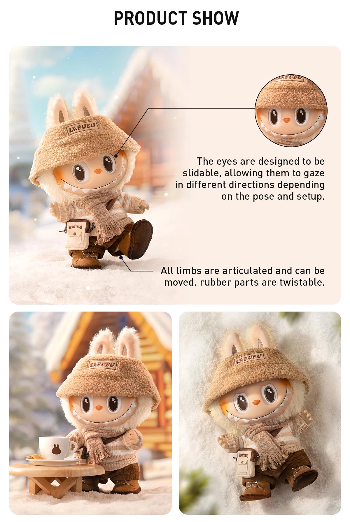 THE MONSTERS - DRESS BE LATTE Vinyl Plush Doll 11 THE MONSTERS - DRESS BE LATTE Vinyl Plush Doll - Image 11