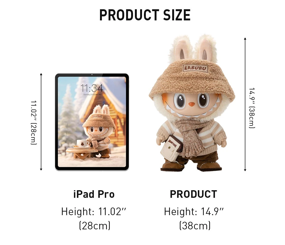 THE MONSTERS - DRESS BE LATTE Vinyl Plush Doll 12 THE MONSTERS - DRESS BE LATTE Vinyl Plush Doll - Image 12