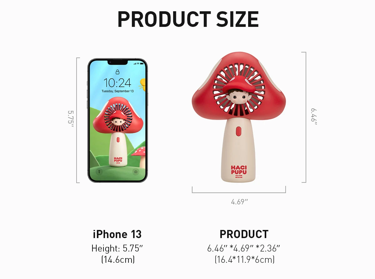 HACIPUPU Adventures In The Woods Series-Handheld Fan 6 HACIPUPU Adventures In The Woods Series-Handheld Fan - Image 6