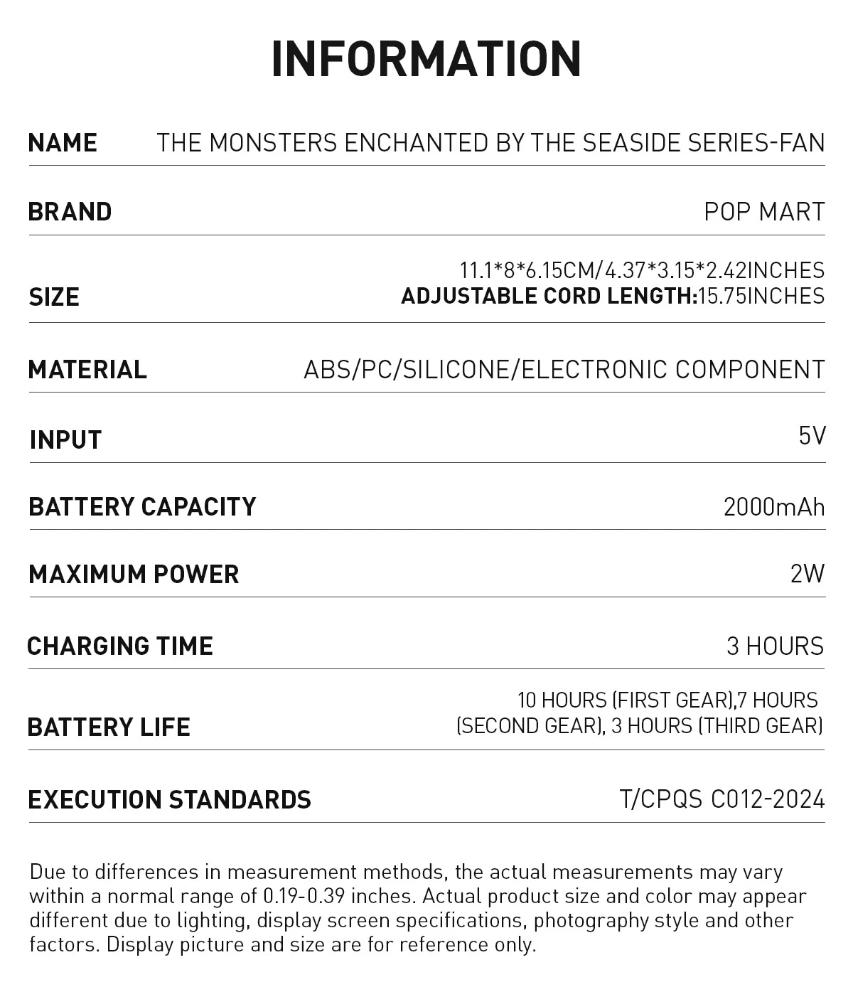 THE MONSTERS Enchanted By The Seaside Series-Fan 8 THE MONSTERS Enchanted By The Seaside Series-Fan - Image 8