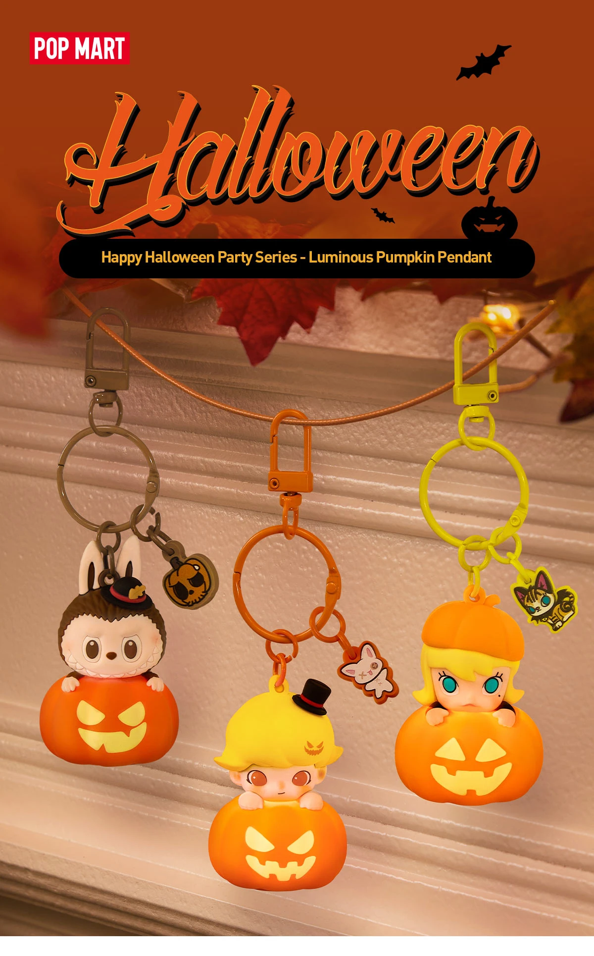 Happy Halloween Party Series- Luminous Pumpkin Pendant 6 Happy Halloween Party Series- Luminous Pumpkin Pendant - Image 6