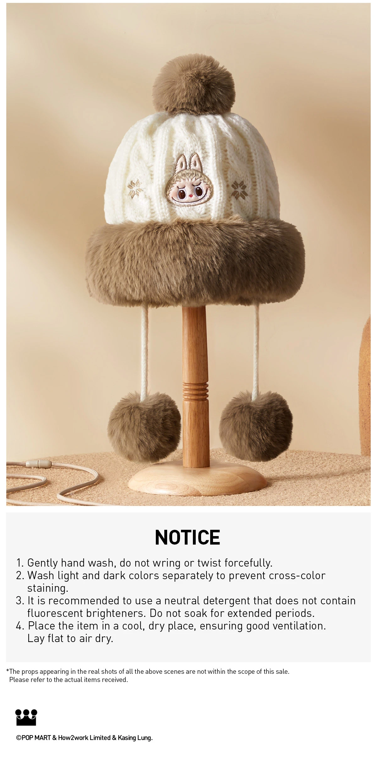 Warm Fluffy Holiday Series- LABUBU Plush Hat 7 Warm Fluffy Holiday Series- LABUBU Plush Hat - Image 7