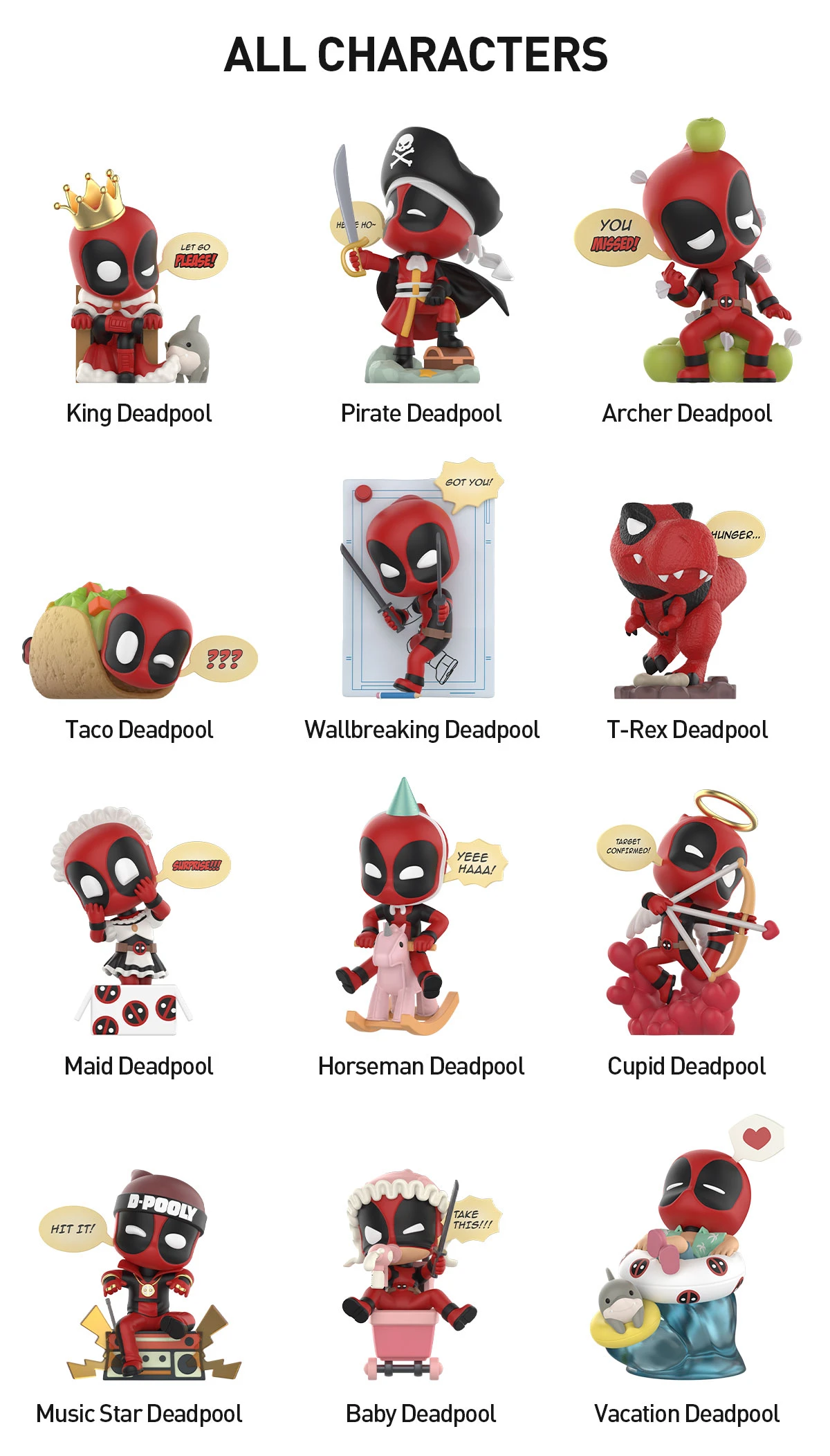 Marvel Deadpool Series Figures 18 Marvel Deadpool Series Figures - Image 18