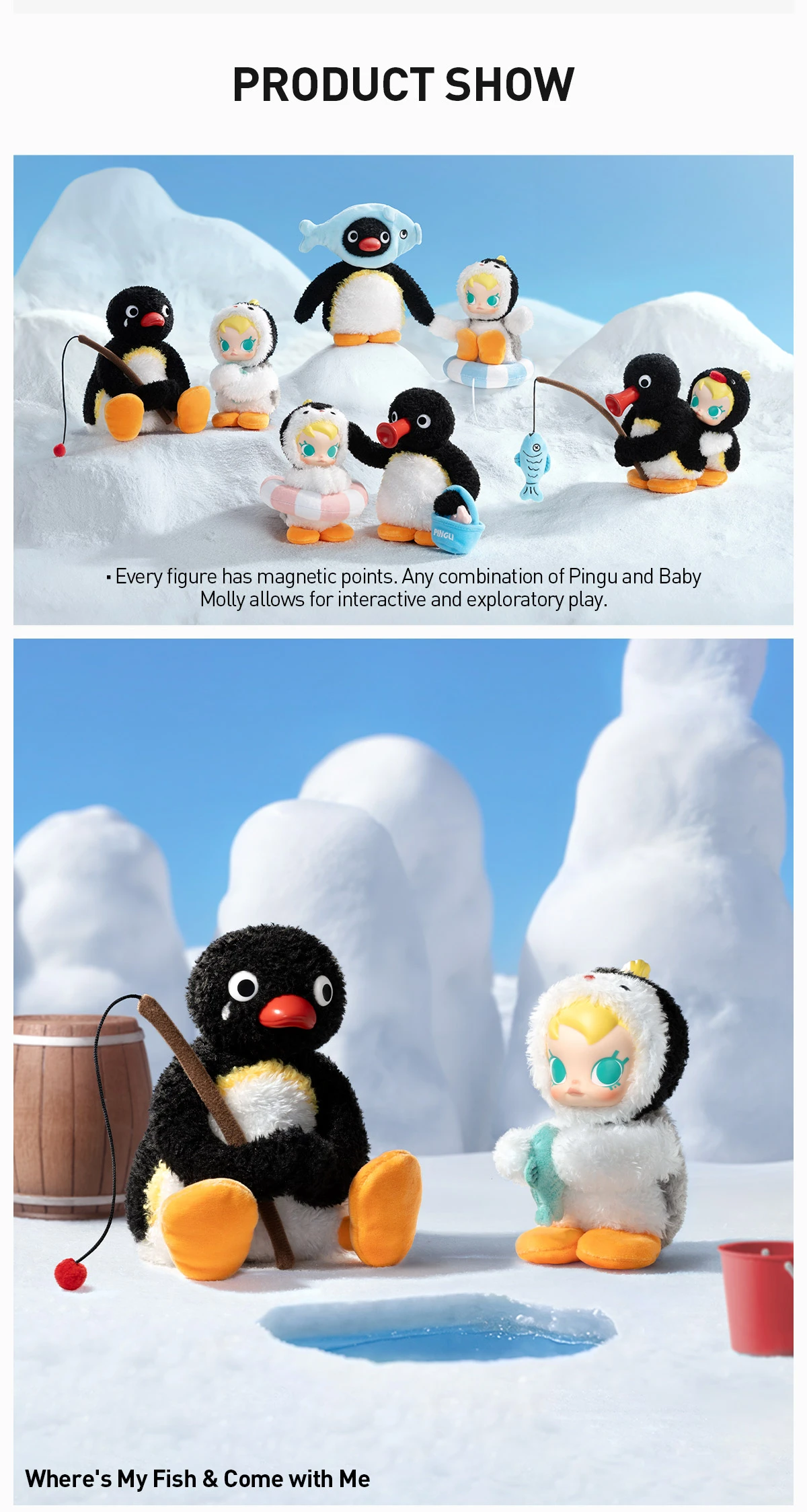 Baby Molly × Pingu Happy Fishing Series-Vinyl Plush Pendant Blind Box 17 Baby Molly × Pingu Happy Fishing Series-Vinyl Plush Pendant Blind Box - Image 17