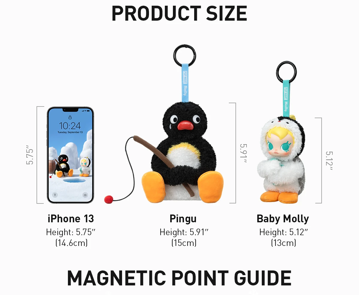 Baby Molly × Pingu Happy Fishing Series-Vinyl Plush Pendant Blind Box 14 Baby Molly × Pingu Happy Fishing Series-Vinyl Plush Pendant Blind Box - Image 14