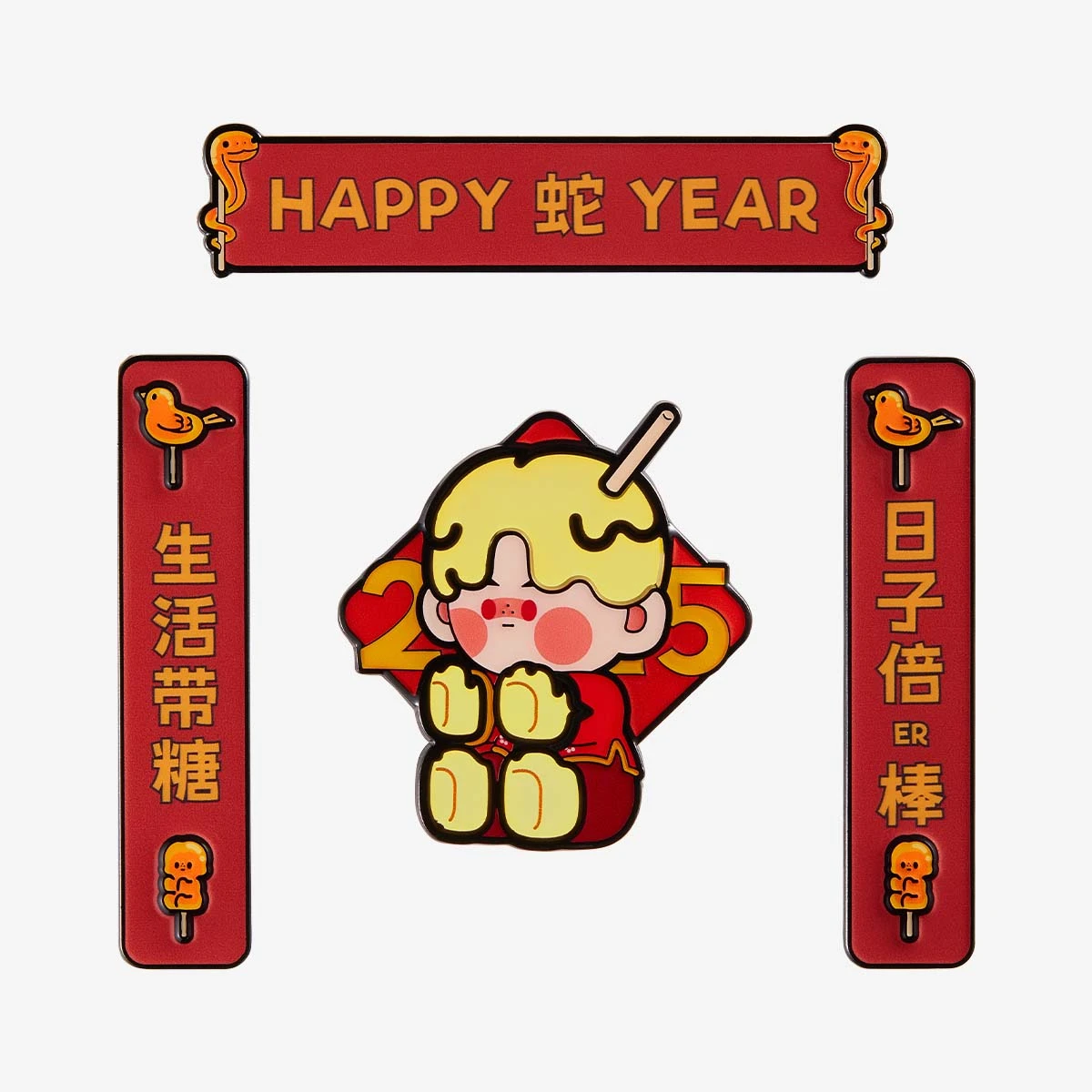 Wealthy Snake's New Year Celebration Series-Mini Spring Couplets Fridge Magnet Blind Box 11 Wealthy Snake's New Year Celebration Series-Mini Spring Couplets Fridge Magnet Blind Box - Image 11