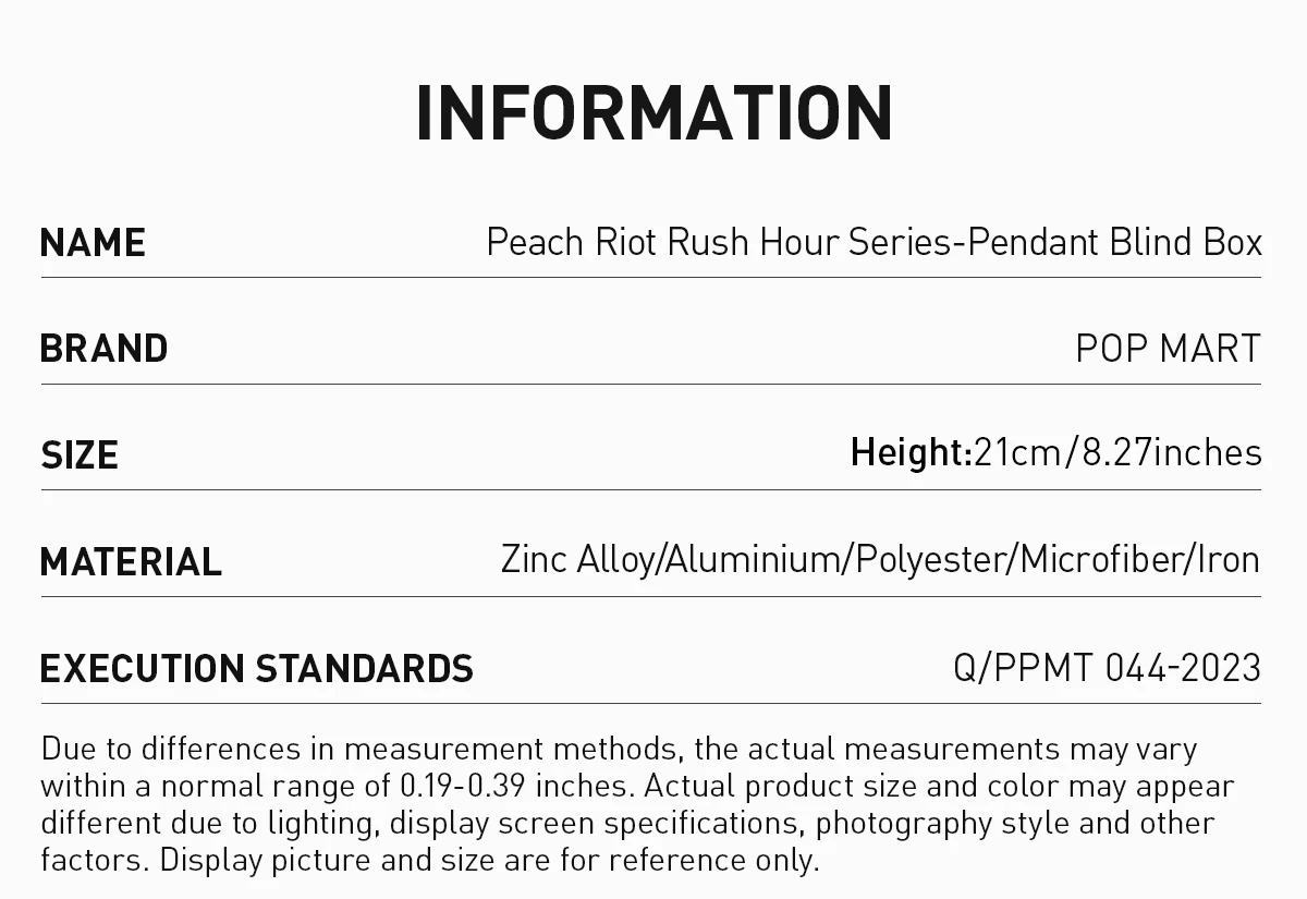 Peach Riot Rush Hour Series-Pendant Blind Box 19 Peach Riot Rush Hour Series-Pendant Blind Box - Image 19