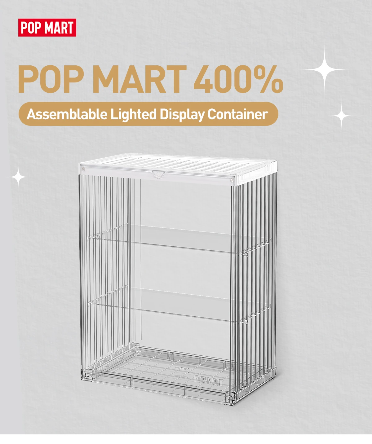 POP MART 400% Assemblable Lighted Display Container 5 POP MART 400% Assemblable Lighted Display Container - Image 5