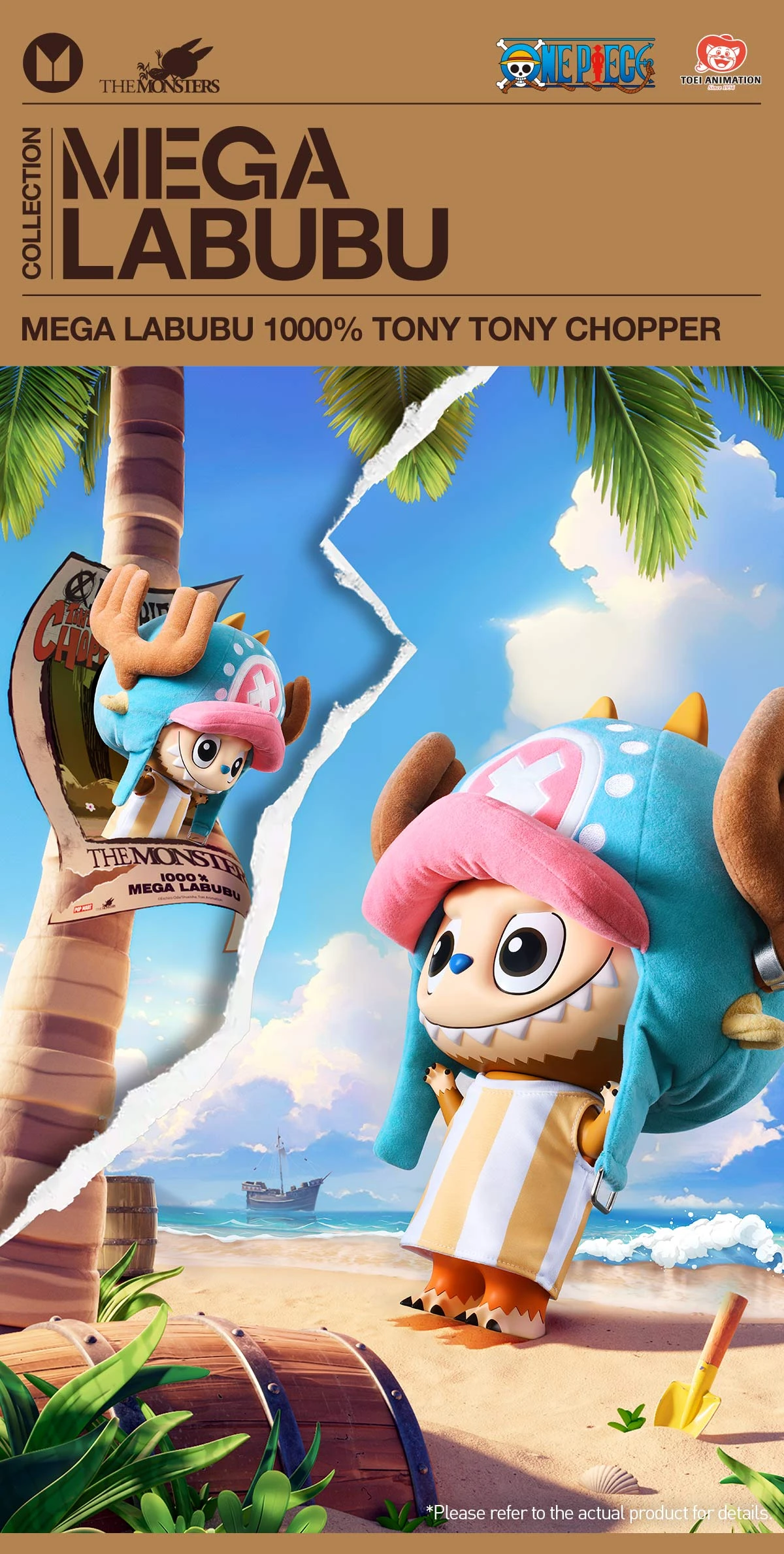 MEGA LABUBU 1000% TONY TONY CHOPPER 6 MEGA LABUBU 1000% TONY TONY CHOPPER - Image 6