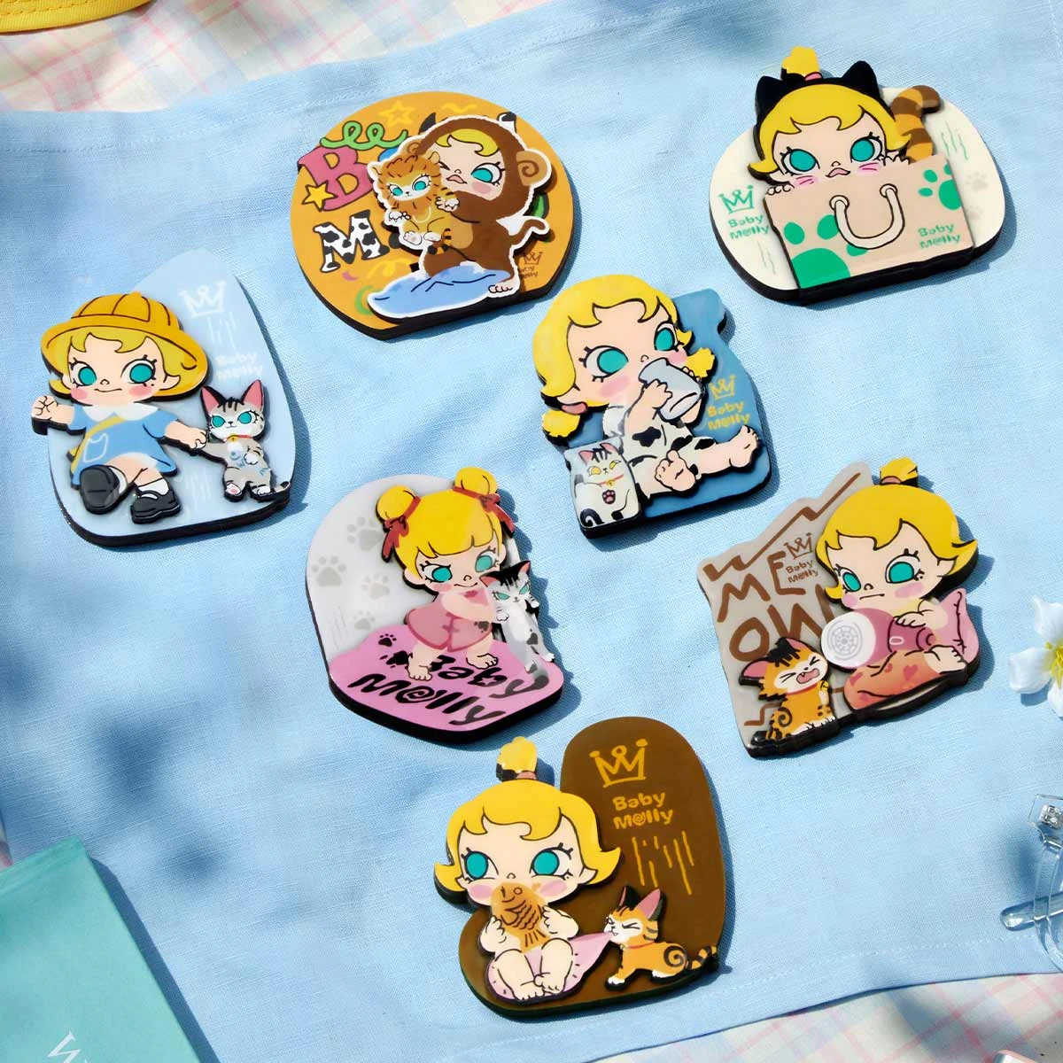 Baby Molly & Baby Tabby Series-Fridge Magnet Blind Box 4 Baby Molly & Baby Tabby Series-Fridge Magnet Blind Box - Image 4